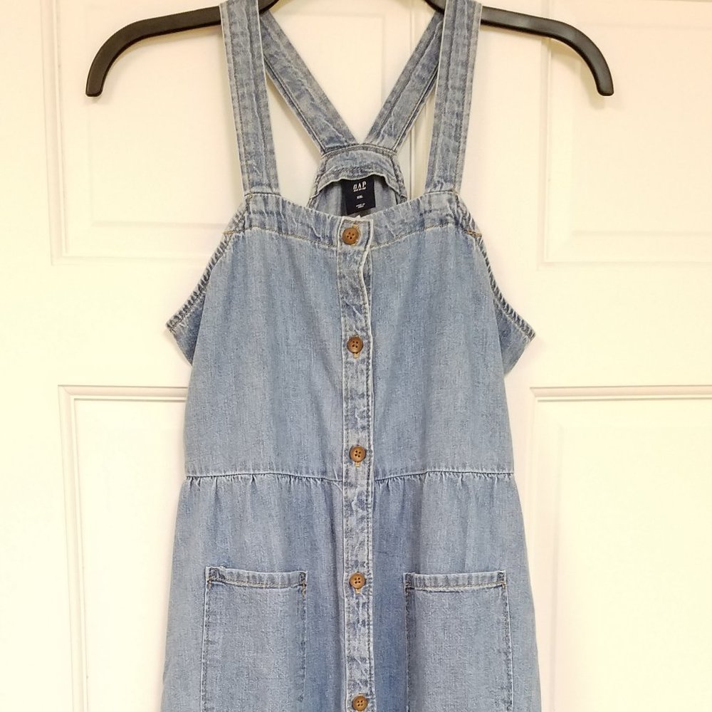 Sleeveless Chambray Denim Girl Dress XXL